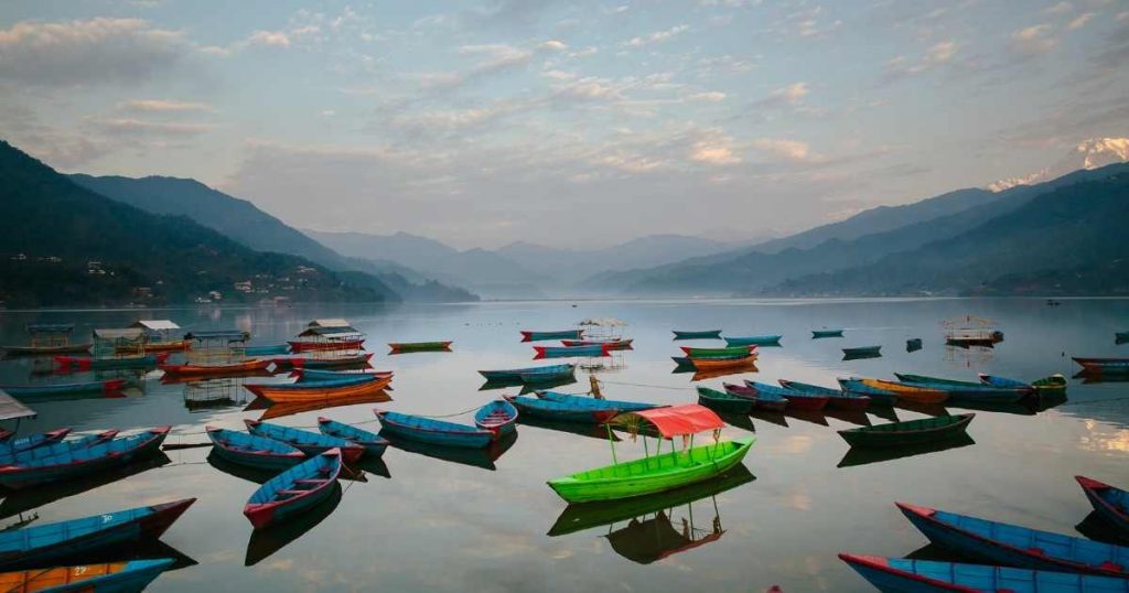 Phewa lake of Phokara, Nepal